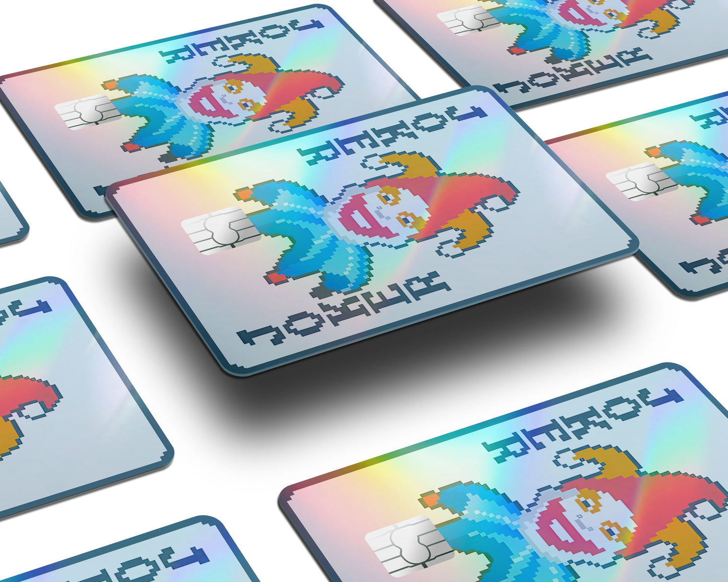 Anime Town Creations Holographic Credit Card Balatro Joker Window Skins - Anime Balatro Holographic Credit Card Skin