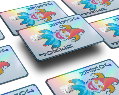Anime Town Creations Holographic Credit Card Balatro Joker Window Skins - Anime Balatro Holographic Credit Card Skin