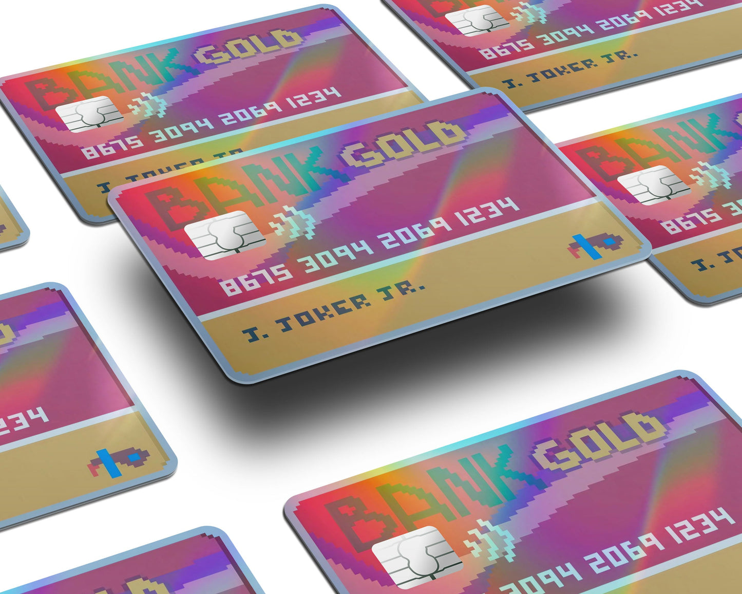 Anime Town Creations Holographic Credit Card Balatro Credit Card Joker Window Skins - Anime Balatro Holographic Credit Card Skin