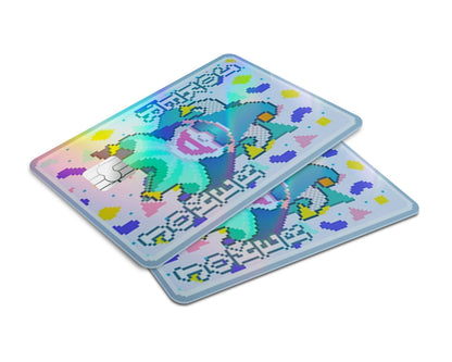 Anime Town Creations Holographic Credit Card Balatro Throwback Joker Window Skins - Anime Balatro Holographic Credit Card Skin