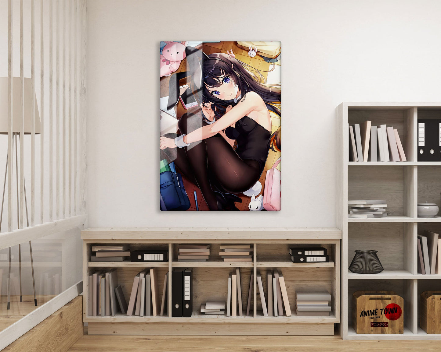 Anime Town Creations Metal Poster Bunny Girl Senpai Mai Sakurajima 16" x 24" Home Goods - Anime Rascal Does Not Dream of Bunny Girl Senpai Metal Poster