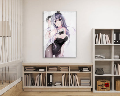 Anime Town Creations Metal Poster Bunny Girl Senpai Please Don't Forget Me 16" x 24" Home Goods - Anime Rascal Does Not Dream of Bunny Girl Senpai Metal Poster