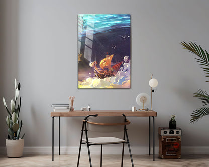 Anime Town Creations Metal Poster One Piece Going Merry 24" x 36" Home Goods - Anime One Piece Metal Poster