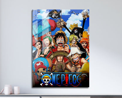 Anime Town Creations Metal Poster One Piece Squad 11" x 17" Home Goods - Anime One piece Metal Poster