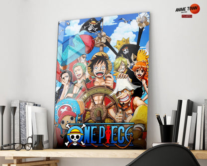 Anime Town Creations Metal Poster One Piece Squad 16" x 24" Home Goods - Anime One piece Metal Poster
