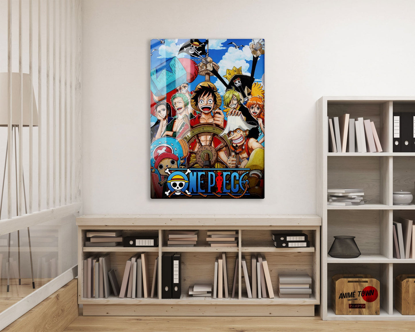 Anime Town Creations Metal Poster One Piece Squad 16" x 24" Home Goods - Anime One piece Metal Poster