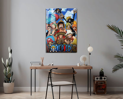 Anime Town Creations Metal Poster One Piece Squad 24" x 36" Home Goods - Anime One piece Metal Poster