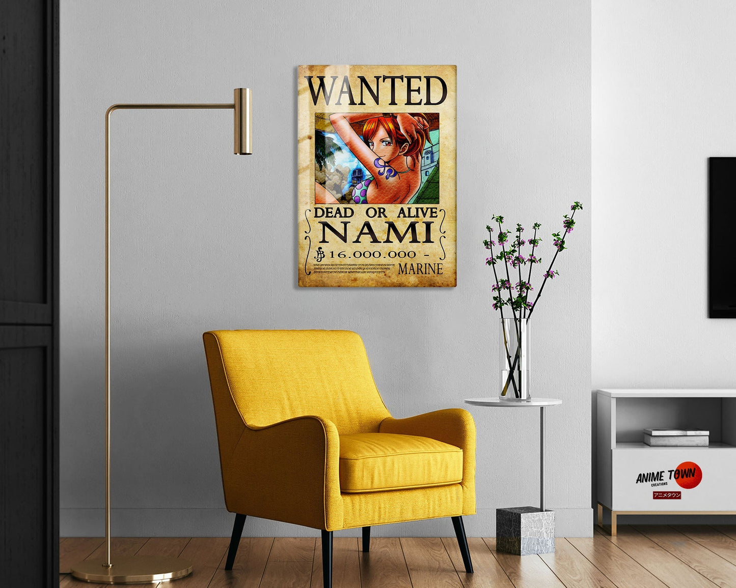 One Piece Nami Wanted Poster Metal Poster