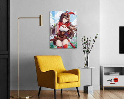 Genshin Impact Amber Metal Poster