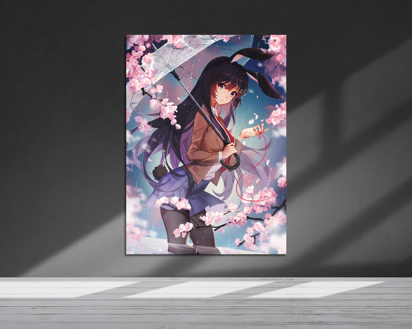 Anime Town Creations Metal Poster Bunny Girl Senpai Mai Sakurajima School Girl 5" x 7" Home Goods - Anime Rascal Does Not Dream of Bunny Girl Senpai Metal Poster