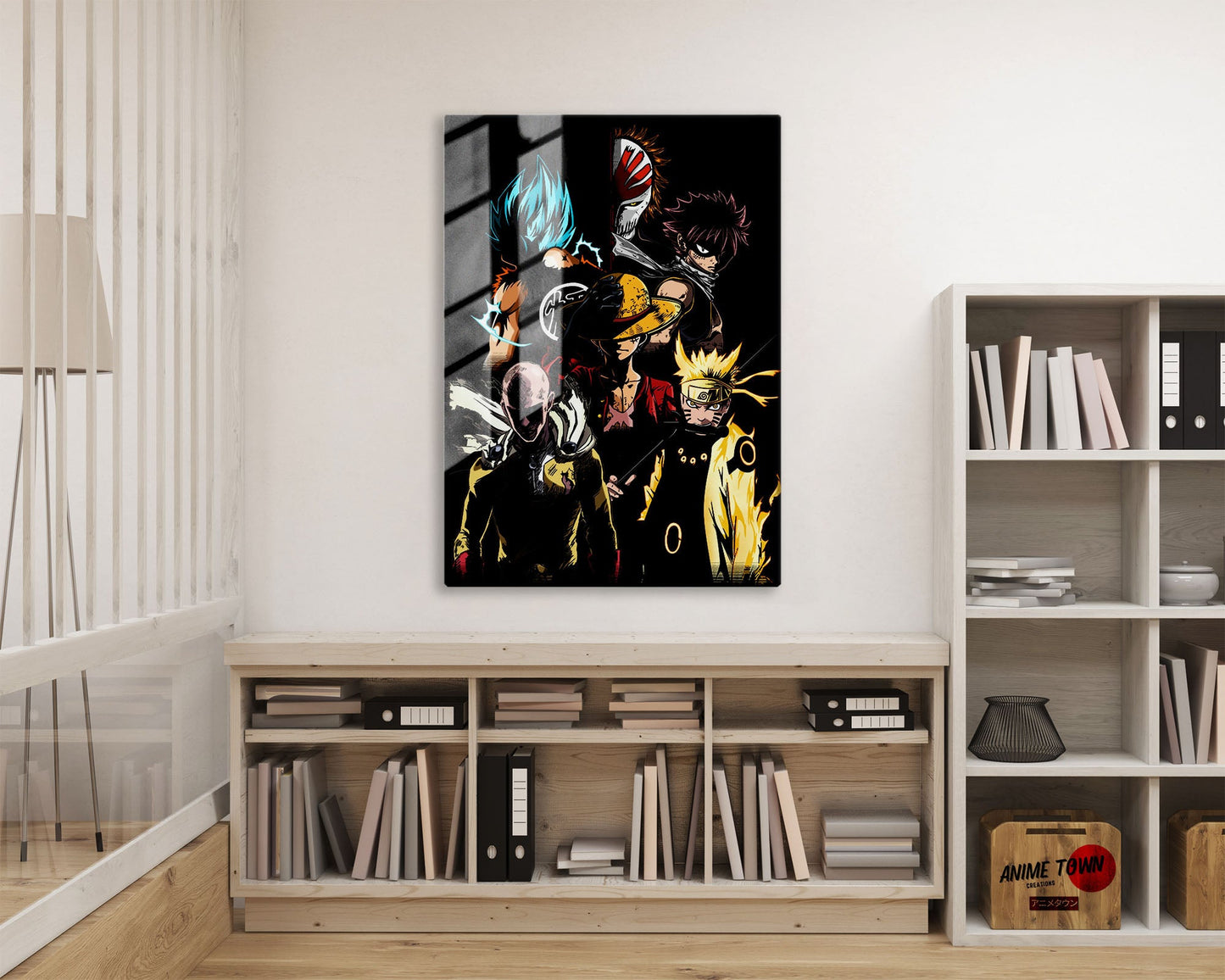 Anime Town Creations Metal Poster Anime Mashup 16" x 24" Home Goods - Anime  Metal Poster