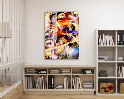 Anime Town Creations Metal Poster One Piece Luffy Red Roc 11" x 17" Home Goods - Anime One Piece Metal Poster