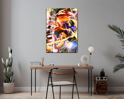 Anime Town Creations Metal Poster One Piece Luffy Red Roc 16" x 24" Home Goods - Anime One Piece Metal Poster