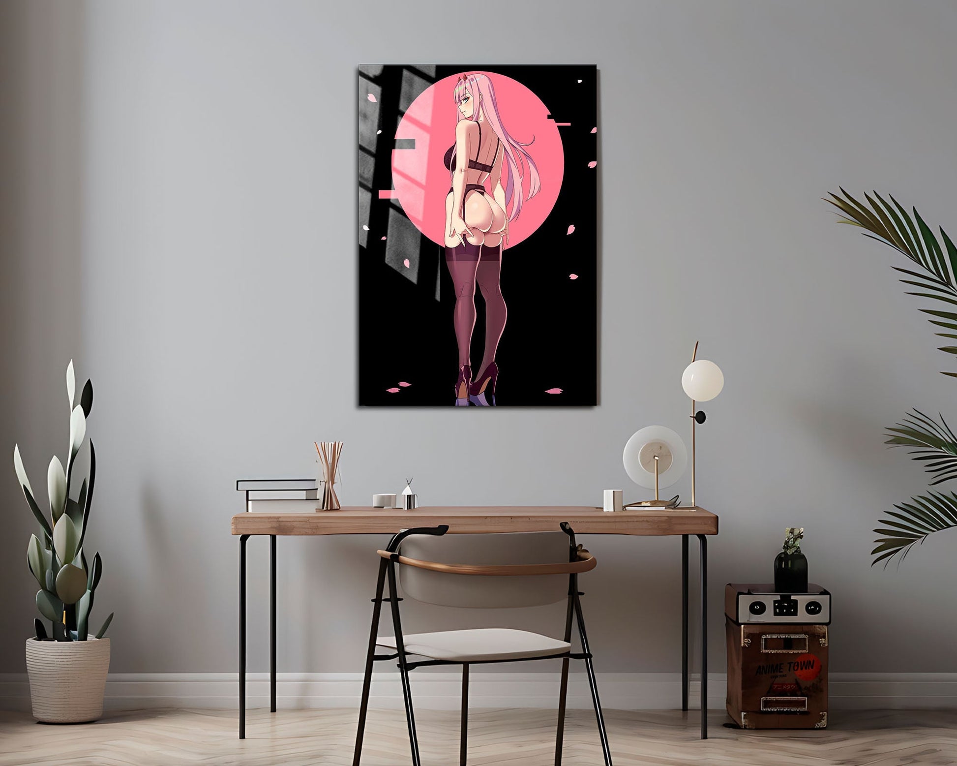 Zero Two Hot Pink Metal Poster