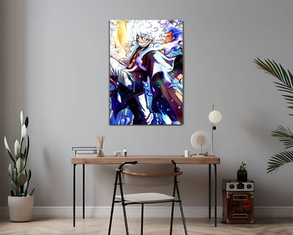 Anime Town Creations Metal Poster One Piece Luffy Gear 5 Release 24" x 36" Home Goods - Anime One Piece Metal Poster