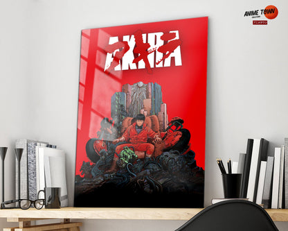Anime Town Creations Metal Poster Akira Classic Red 16" x 24" Home Goods - Anime Akira Metal Poster