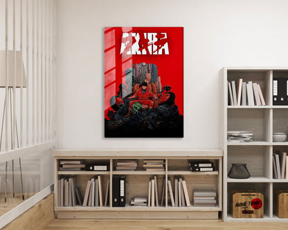 Anime Town Creations Metal Poster Akira Classic Red 16" x 24" Home Goods - Anime Akira Metal Poster