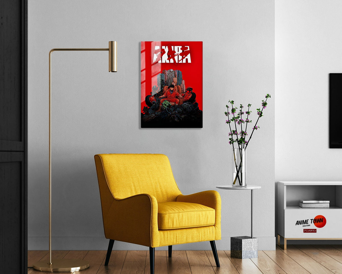 Anime Town Creations Metal Poster Akira Classic Red 5" x 7" Home Goods - Anime Akira Metal Poster