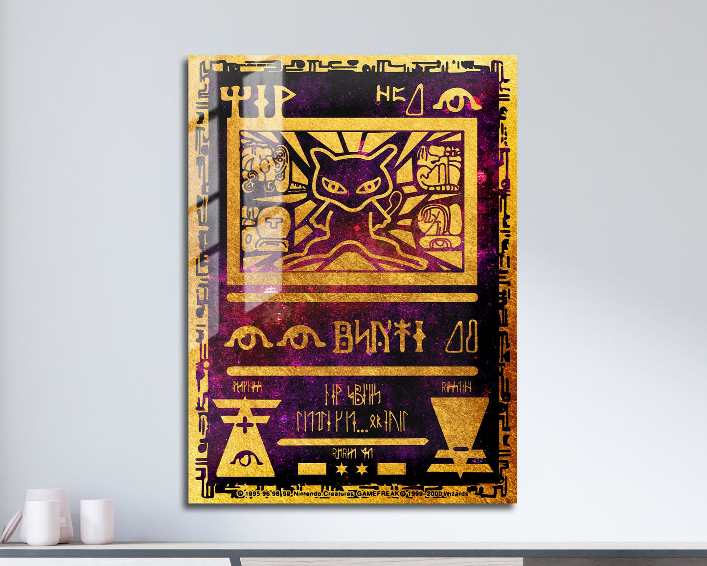 Anime Town Creations Metal Poster Pokemon Ancient Mew Card 11" x 17" Home Goods - Anime Pokemon Metal Poster