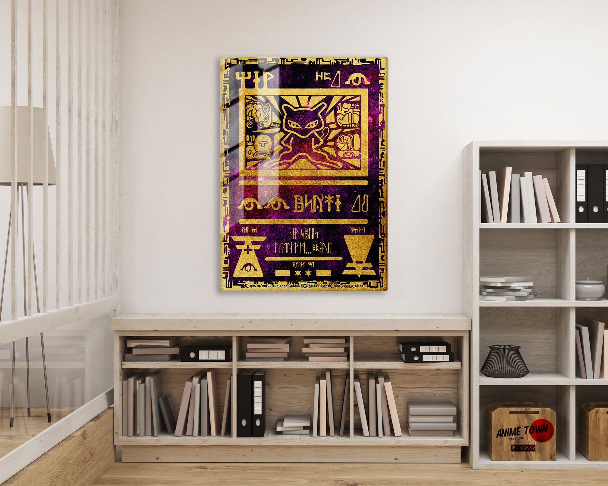 Anime Town Creations Metal Poster Pokemon Ancient Mew Card 16" x 24" Home Goods - Anime Pokemon Metal Poster