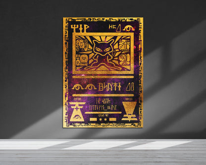 Anime Town Creations Metal Poster Pokemon Ancient Mew Card 24" x 36" Home Goods - Anime Pokemon Metal Poster