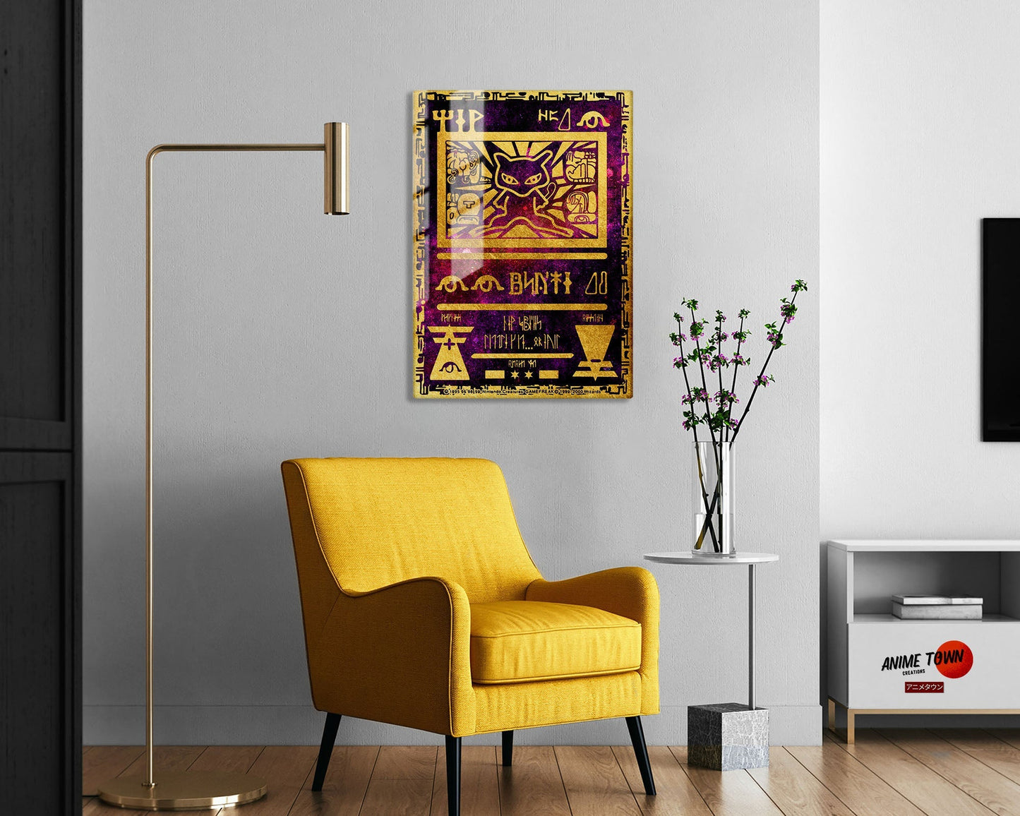 Pokemon Ancient Mew Card Metal Poster