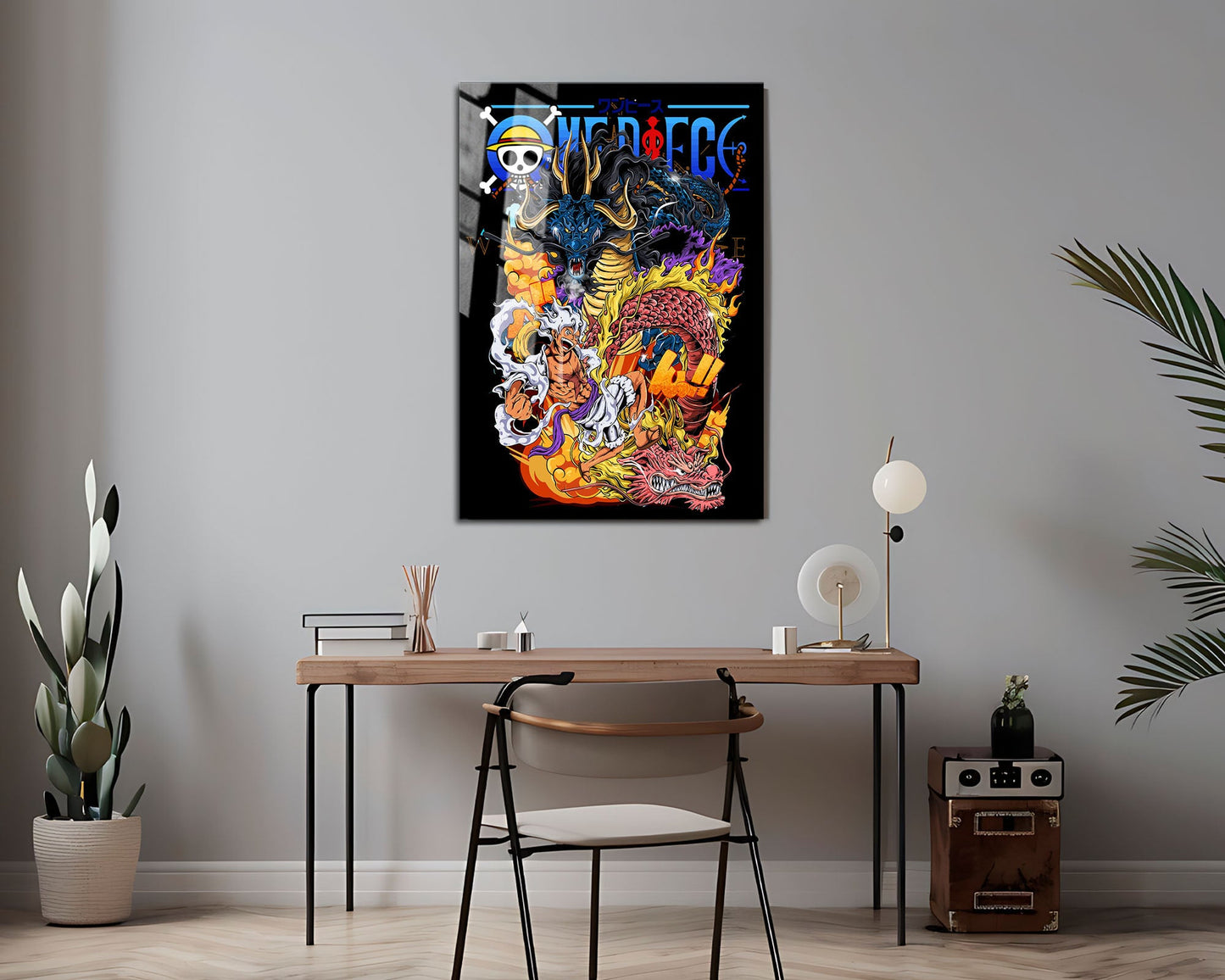 Anime Town Creations Metal Poster One Piece Luffy Gear 5 Kaido Ultra 16" x 24" Home Goods - Anime One Piece Metal Poster