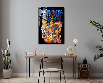 Anime Town Creations Metal Poster One Piece Luffy Gear 5 Kaido Ultra 16" x 24" Home Goods - Anime One Piece Metal Poster