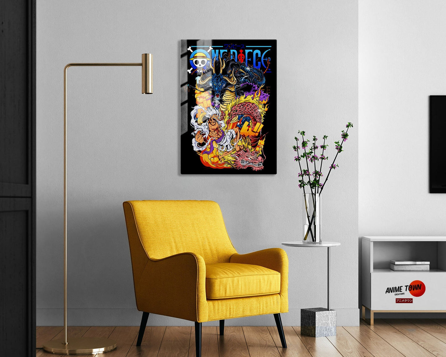 One Piece Luffy Gear 5 Kaido Ultra Metal Poster