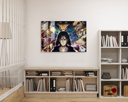 Anime Town Creations Metal Poster Landscape Attack on Titan Eren Founding Titan 24" x 16" Home Goods - Anime Attack on Titan Metal Poster