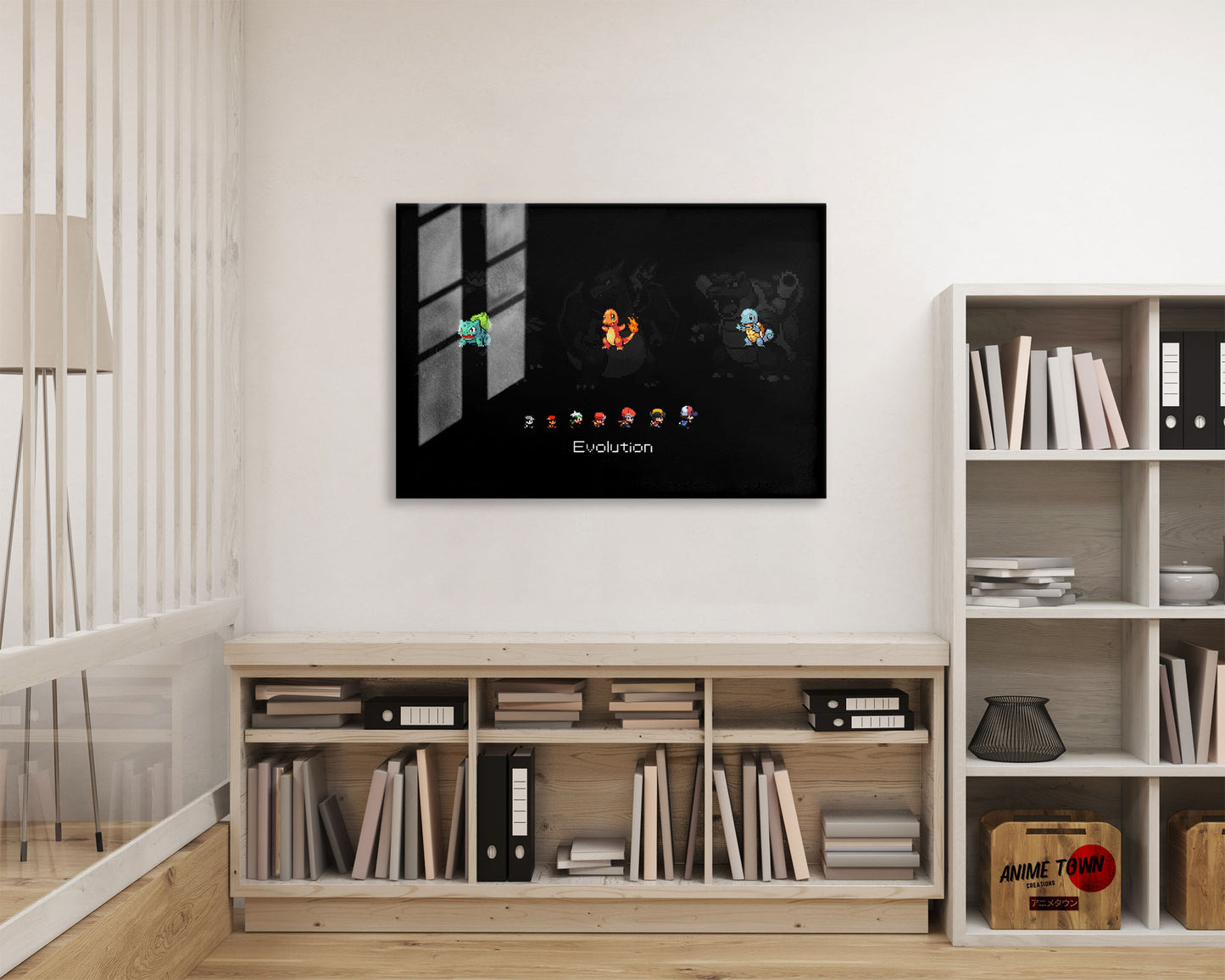 Pokemon Starter 8 Bit Metal Poster