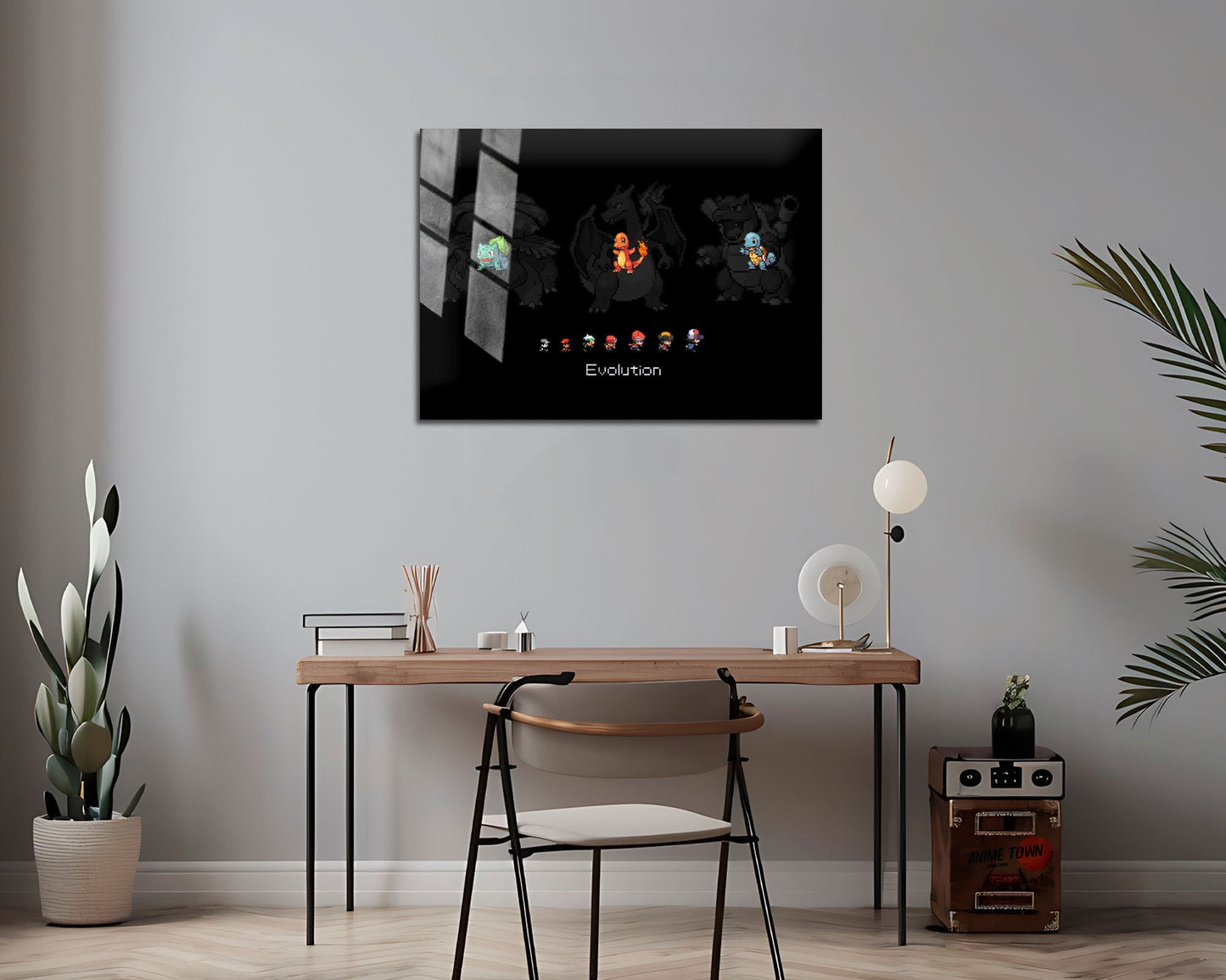 Pokemon Starter 8 Bit Metal Poster