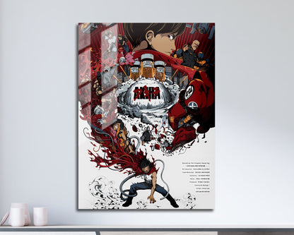 Anime Town Creations Metal Poster Akira Cover 11" x 17" Home Goods - Anime Akira Metal Poster