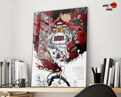 Anime Town Creations Metal Poster Akira Cover 11" x 17" Home Goods - Anime Akira Metal Poster