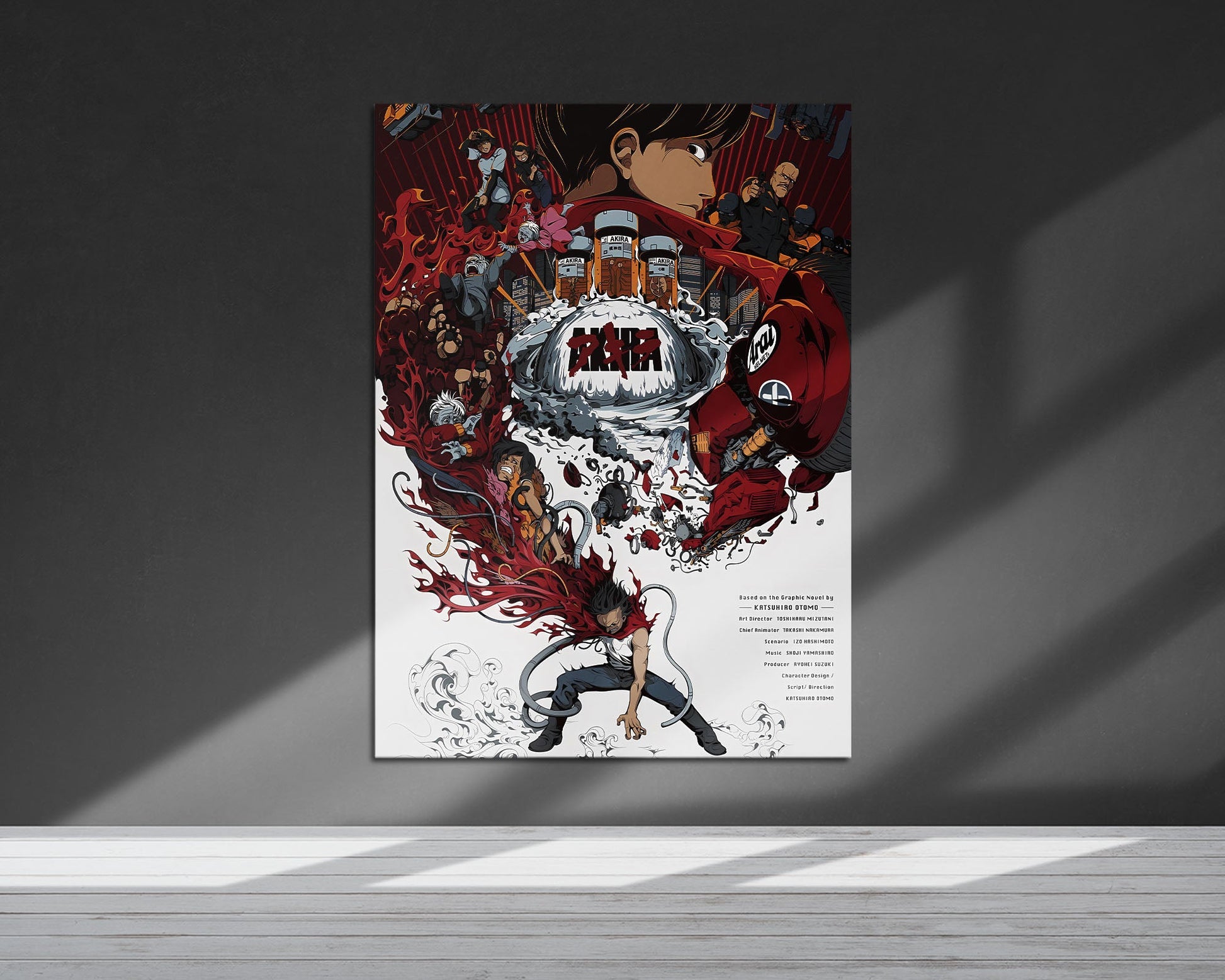 Anime Town Creations Metal Poster Akira Cover 24" x 36" Home Goods - Anime Akira Metal Poster