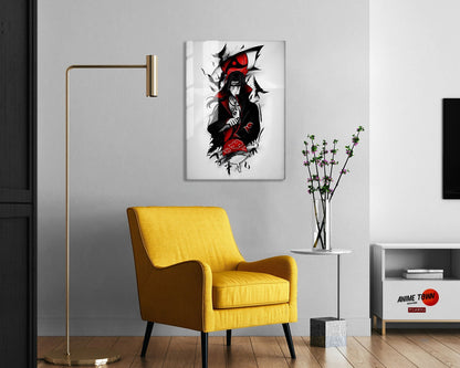 Naruto Minimalist Itachi Sharingan Metal Poster