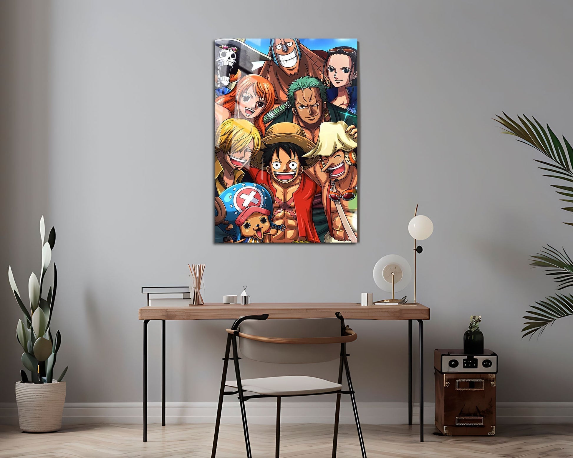 Anime Town Creations Metal Poster One Piece Crew Portrait 16" x 24" Home Goods - Anime One Piece Metal Poster