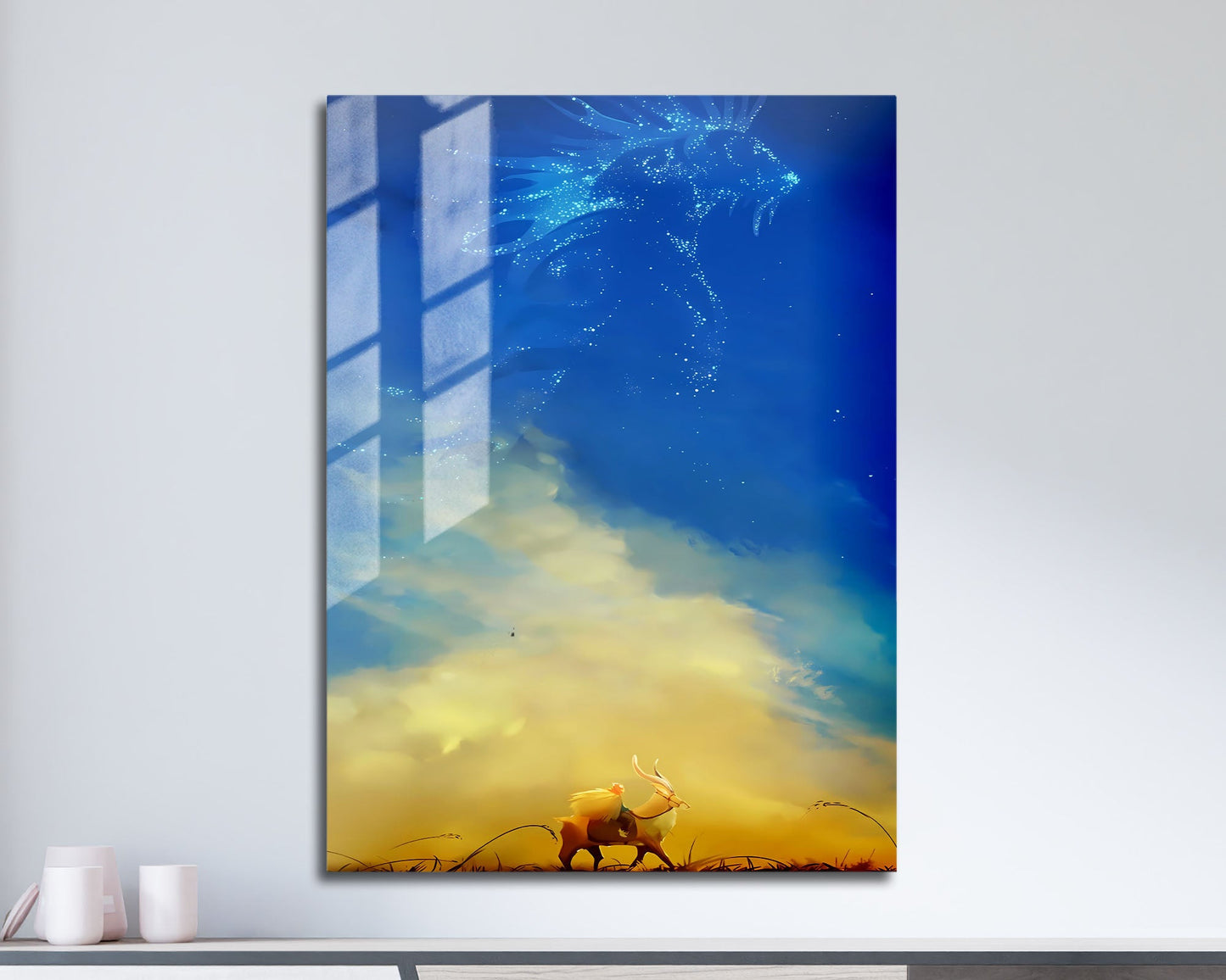 Anime Town Creations Metal Poster Princess Mononoke Skies 11" x 17" Home Goods - Anime Princess Mononoke Metal Poster