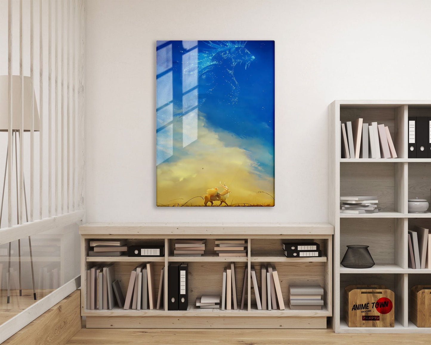 Anime Town Creations Metal Poster Princess Mononoke Skies 16" x 24" Home Goods - Anime Princess Mononoke Metal Poster
