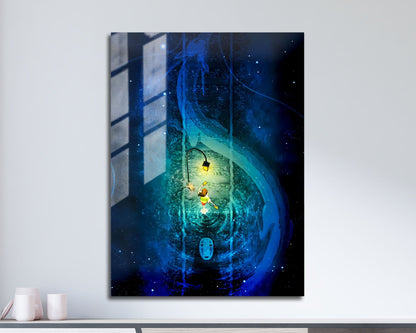 Anime Town Creations Metal Poster Spirited Away Haku Bridge 11" x 17" Home Goods - Anime Spirited Away Metal Poster