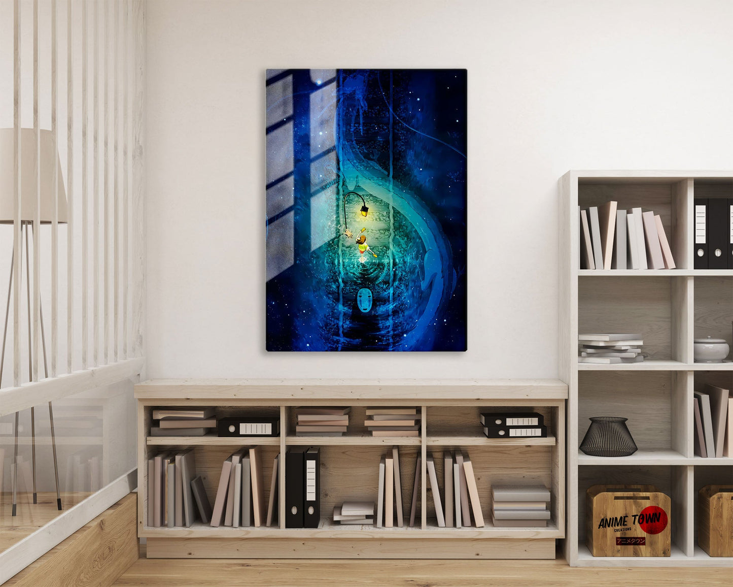 Anime Town Creations Metal Poster Spirited Away Haku Bridge 16" x 24" Home Goods - Anime Spirited Away Metal Poster