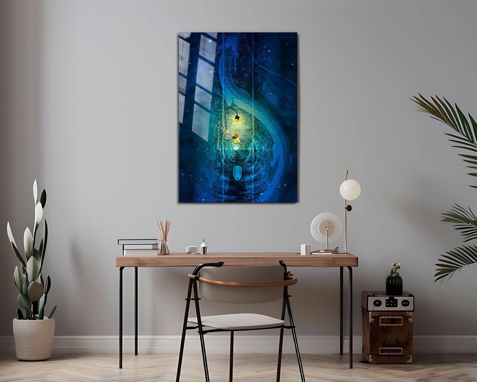 Anime Town Creations Metal Poster Spirited Away Haku Bridge 16" x 24" Home Goods - Anime Spirited Away Metal Poster