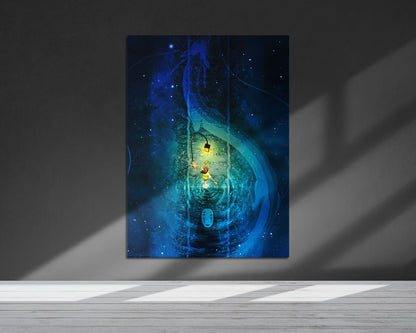 Anime Town Creations Metal Poster Spirited Away Haku Bridge 24" x 36" Home Goods - Anime Spirited Away Metal Poster