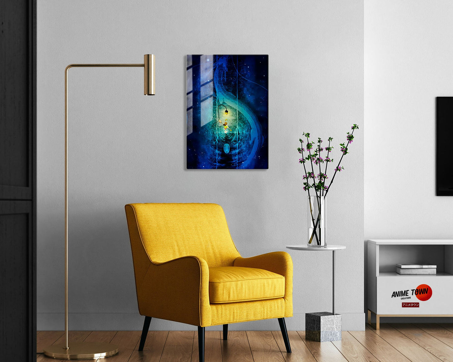 Anime Town Creations Metal Poster Spirited Away Haku Bridge 5" x 7" Home Goods - Anime Spirited Away Metal Poster