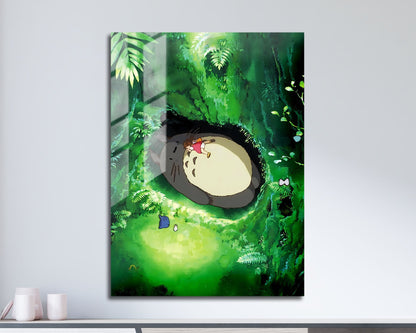 Anime Town Creations Metal Poster Totoro Forest 11" x 17" Home Goods - Anime My Neighbour Totoro Metal Poster