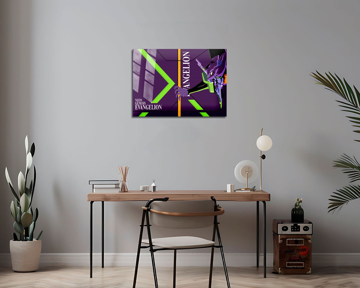 Anime Town Creations Metal Poster Landscape Neon Genesis Evangelion Unit 1 7" x 5" Home Goods - Anime Neon Evangelion Genesis Metal Poster