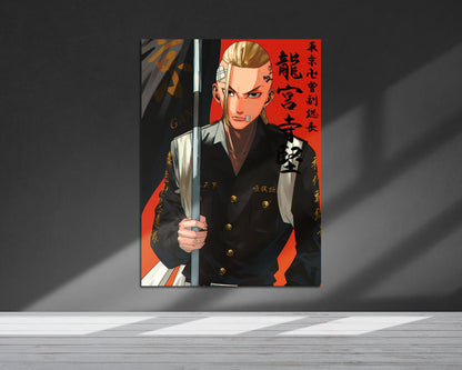 Anime Town Creations Metal Poster Tokyo Revengers Ken Ryuguji 5" x 7" Home Goods - Anime Tokyo Revengers Metal Poster