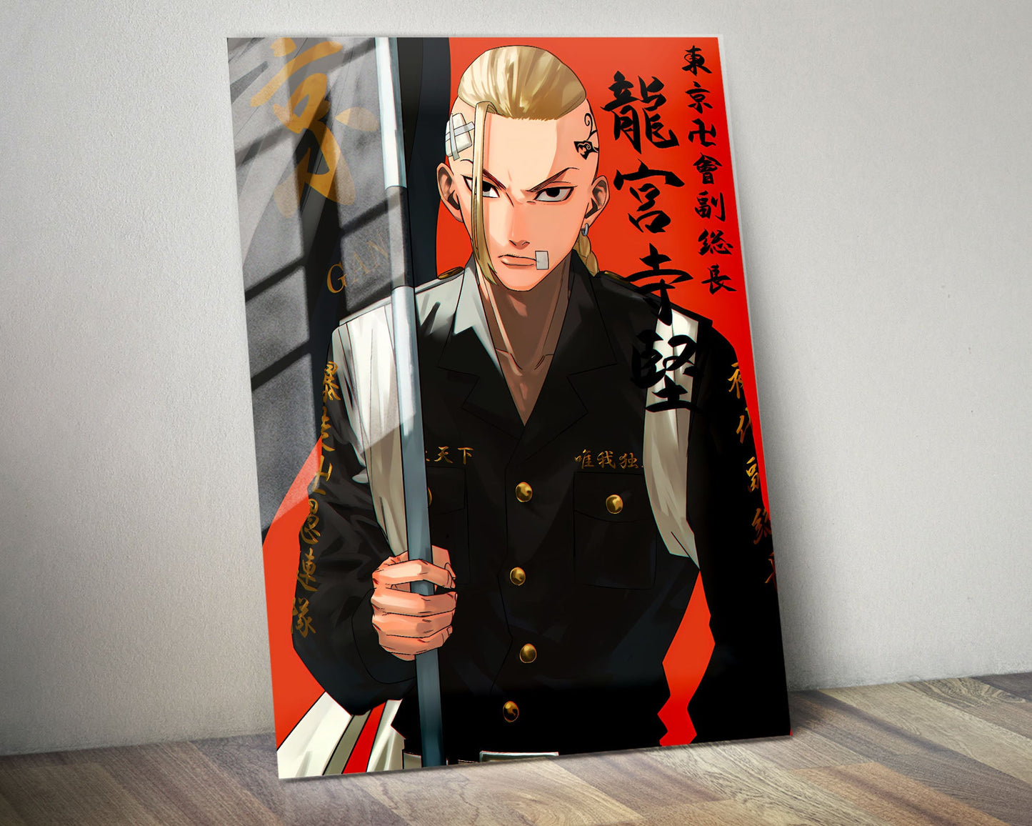 Anime Town Creations Metal Poster Tokyo Revengers Ken Ryuguji 11" x 14" Home Goods - Anime Tokyo Revengers Metal Poster
