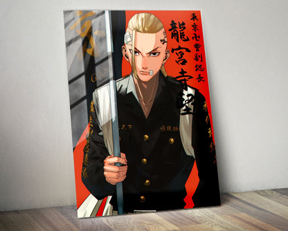 Anime Town Creations Metal Poster Tokyo Revengers Ken Ryuguji 11" x 14" Home Goods - Anime Tokyo Revengers Metal Poster
