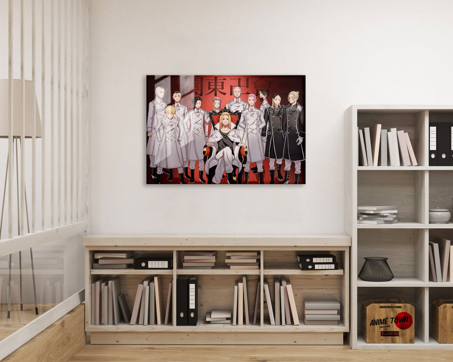 Anime Town Creations Metal Poster Landscape Tokyo Revengers Kanto Manji Gang 24" x 16" Home Goods - Anime Tokyo Revengers Metal Poster